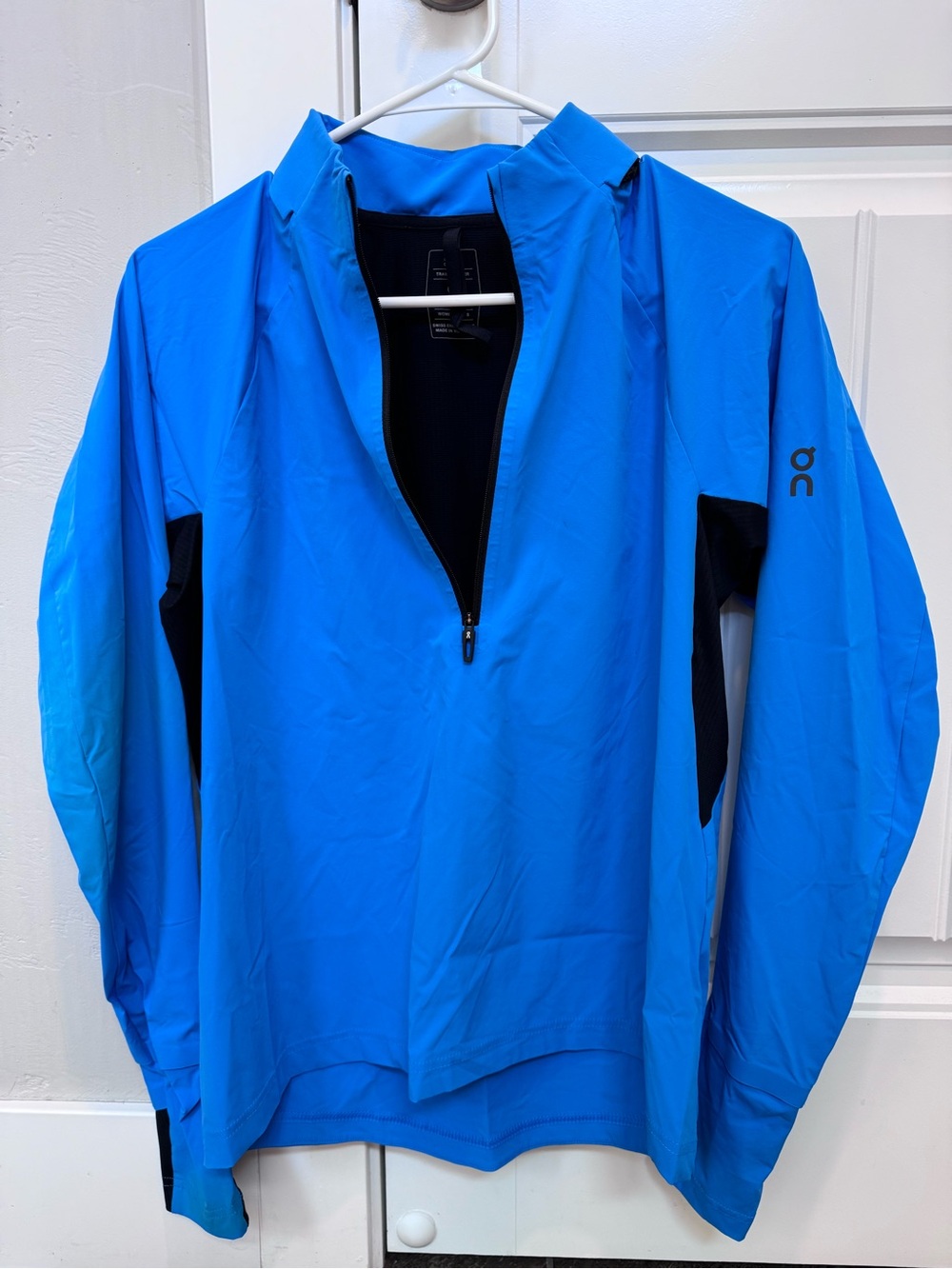 On Running Blue Half-Zip Windbreaker Pullover
